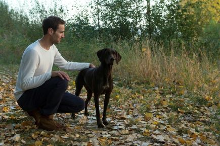 Weingut Lohr Frank Lohr mit Hund